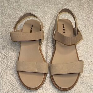 Torrid Beige Strap Sandals